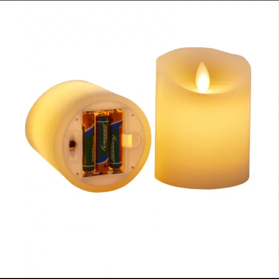 INF LED-stearinljus, flamlösa ljus med realistiskt flimmer, batteridriven M