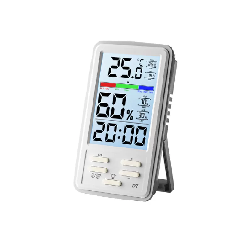 INF Digital termometer hygrometer med stor skärm
