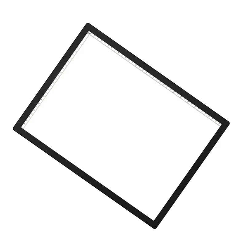 INF A4 LED-ljusdyna med justerbar ljusstyrka och Type-C-kabel Svart