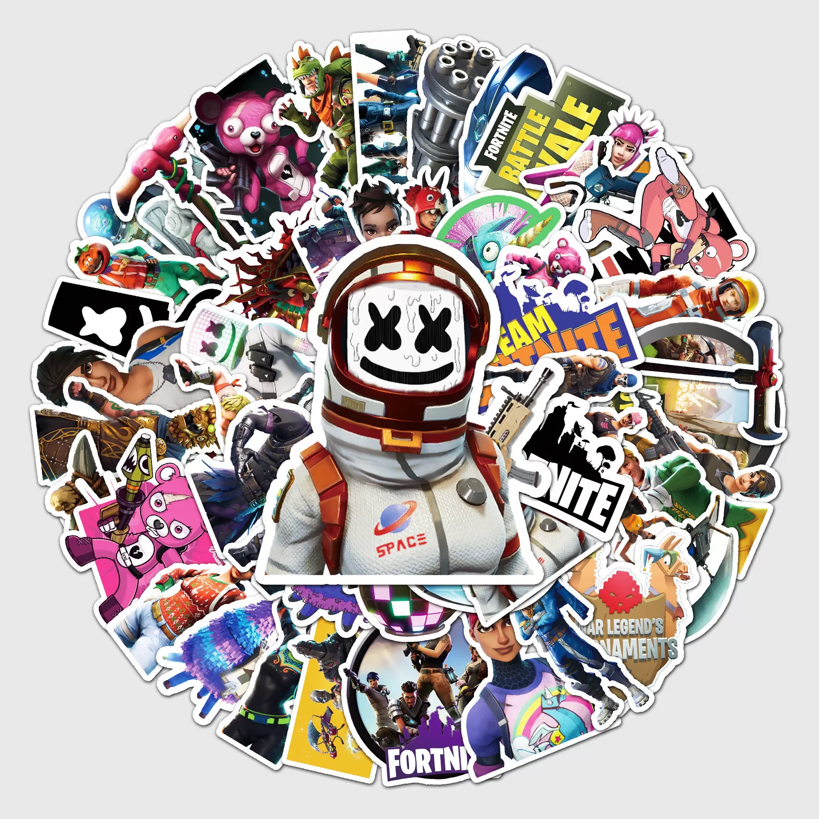 INF DIY Klistermärkepaket - 50 Unika Designer Fortnite