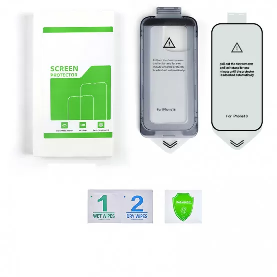 INF Transparent Fodral & Skärmskydd för iPhone, 2-pack iPhone 16 Pro