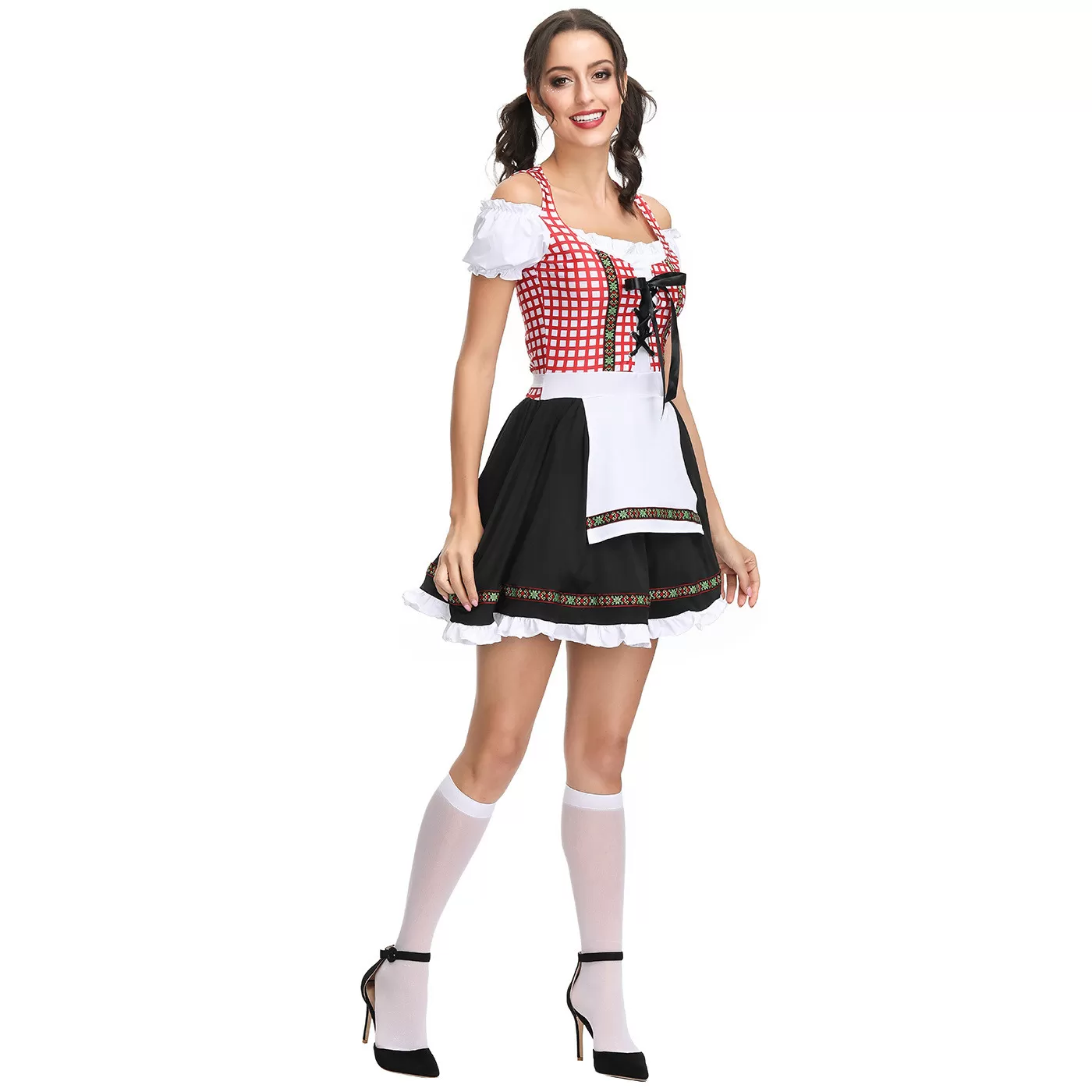 INF Maid Outfit, Scenkostymer - Bekvämt polyestertyg M