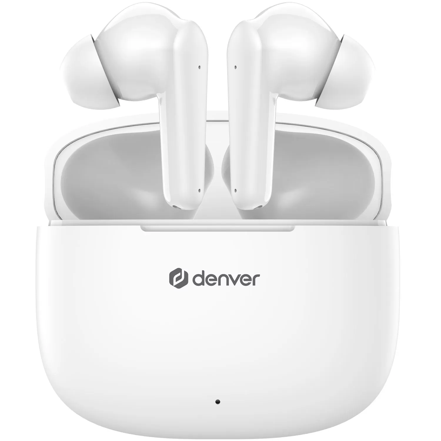 Denver TWE-48W True wireless Bluetooth hörlur med laddetui