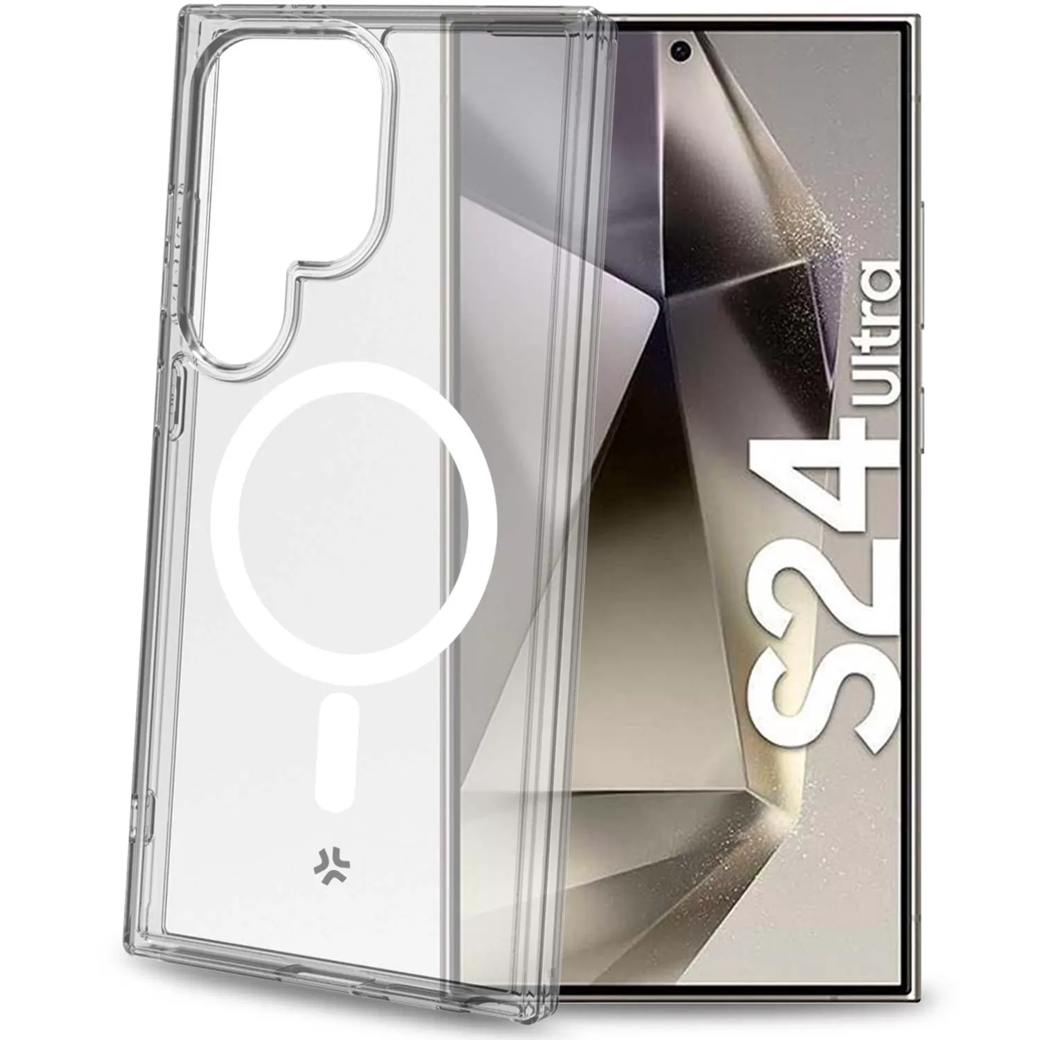 Celly Gelskinmag Magnetic TPU Cover Galaxy S24 Ultra 5G Transparent
