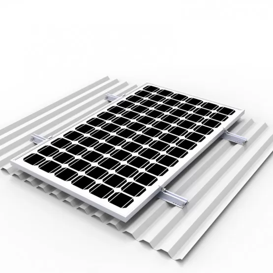 INF Solpanel Mini Monteringsskena 200mm Kompatibelt Med Solcellsstöd Aluminiumlegering Silver model 2