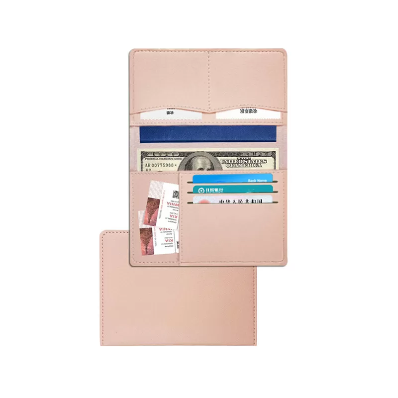 INF Snyggt & Praktiskt Passfodral i PU-Läder - Rosa Rosa