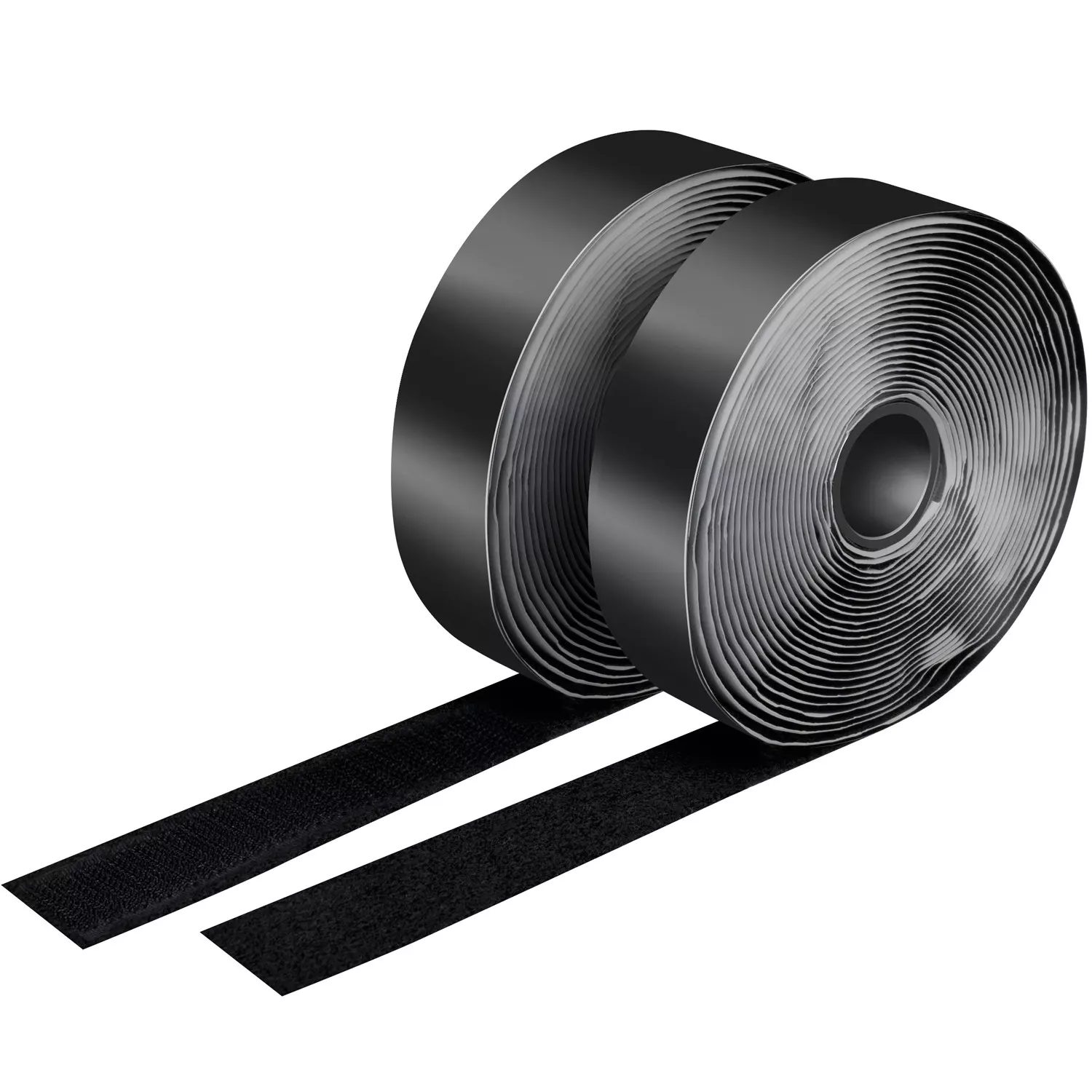 LogiLink Kardborreband dubbelsidig 25mm 5 meter Svart