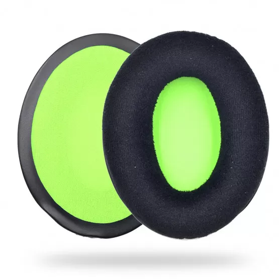 INF Ersättnings-öronkuddar för Razer Kaira X/Pro - 2-pack (Svart/Grön)