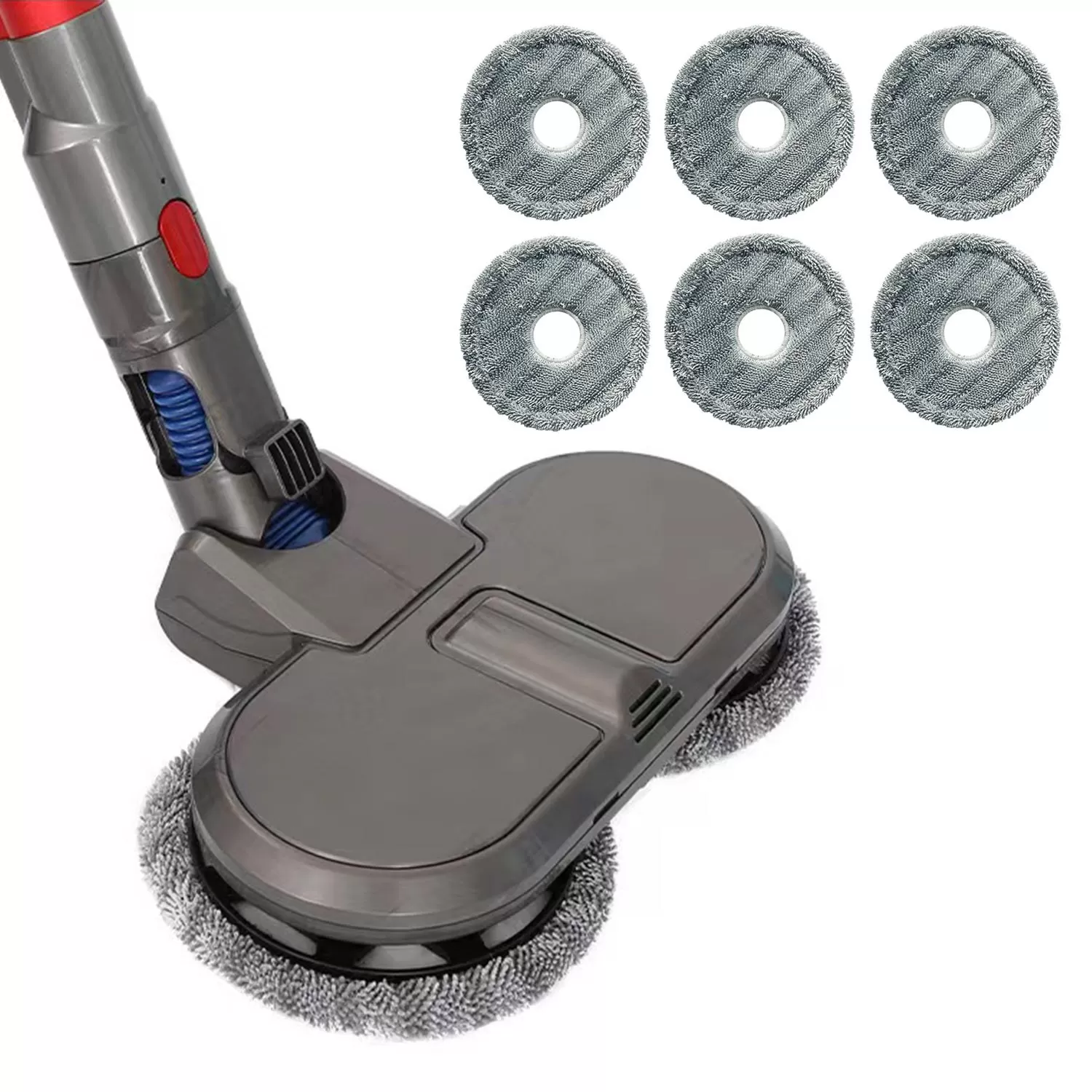 INF Moppmunstycke med 6 st moppdynor för Dyson V11/V10/V15/V8/V7