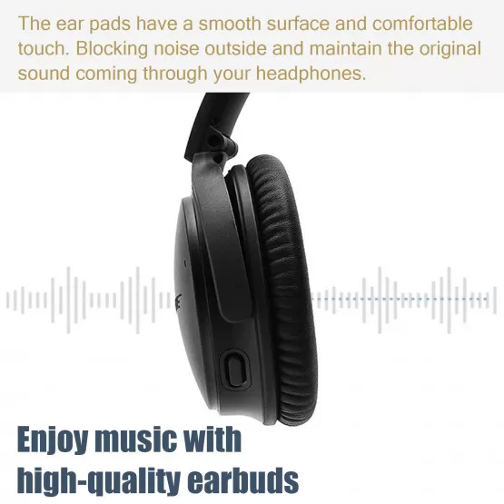 INF Öronkuddar och kuddar för huvudbygel Bose QC15 QC25 QC35 hörlurar