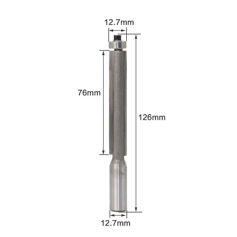 INF Kantfräs i hårdmetall 1/2"x1/2"x1-1/2" Silver - För Träbearbetning Modell 3