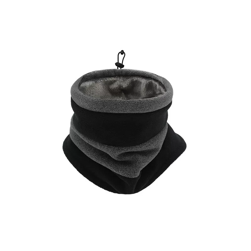 INF Varm och vindtät fleece halsvärmare - Perfekt för cykel och löpning Svart