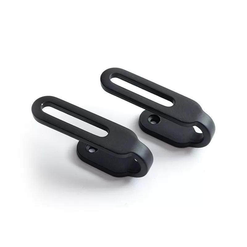 INF 2-pack gardinväggskrokar, zinklegering draperikrokar för vägg Svart