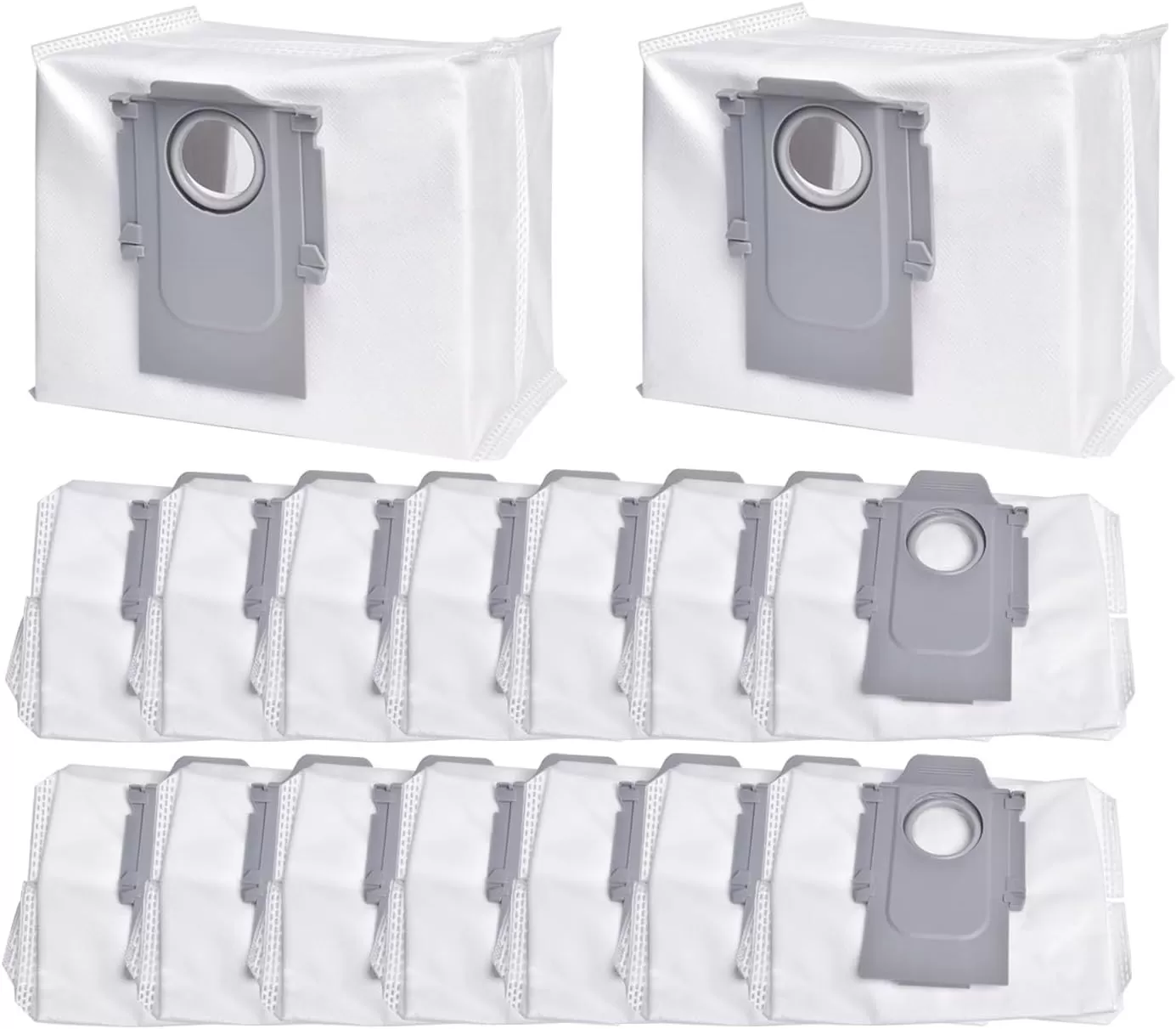 INF Roborock Dammsugarpåsar för Roborock S8, S8+, S8 Pro Ultra, S7 MaxV Ultra, S7 Pro Ultra, Q7+, Q7 Max+14-pack