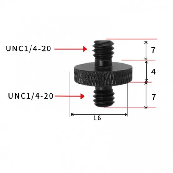 INF Stativgängadapter 1/4" till M10 - 5-pack 1/4-20
