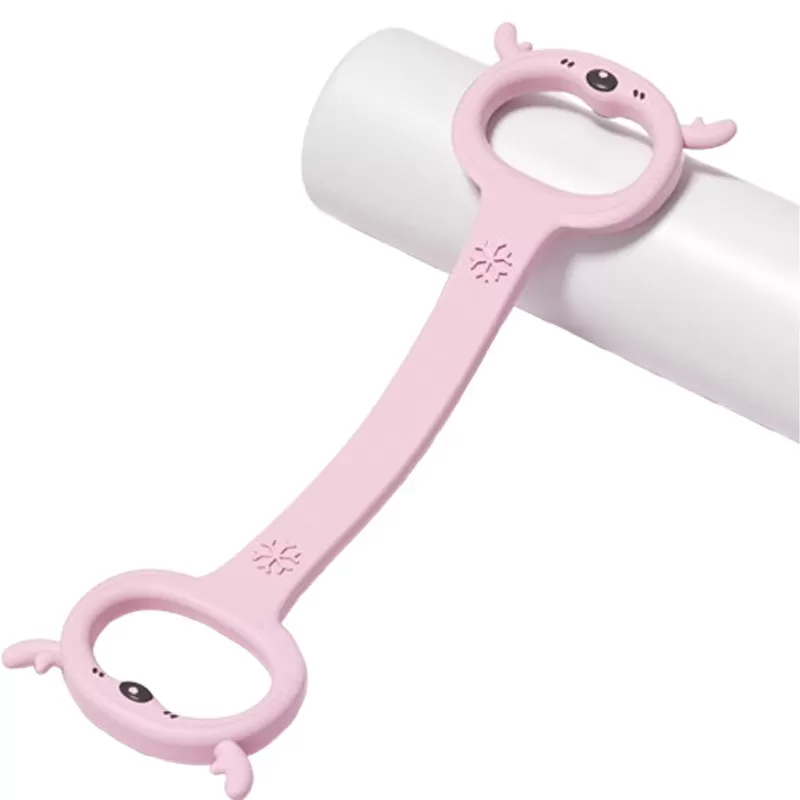 INF Pink Deer 8-formade motståndsband för yoga och fitness Rosa