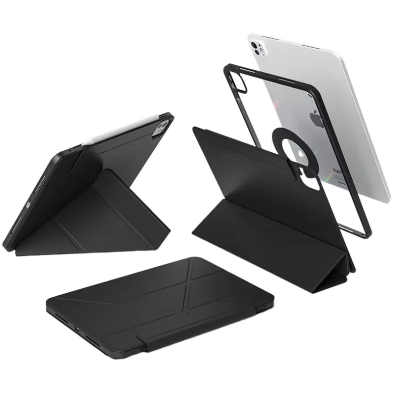 INF Y-Fold Rotating Tablet Case för Pro 7 13-tum (2024) - Svart