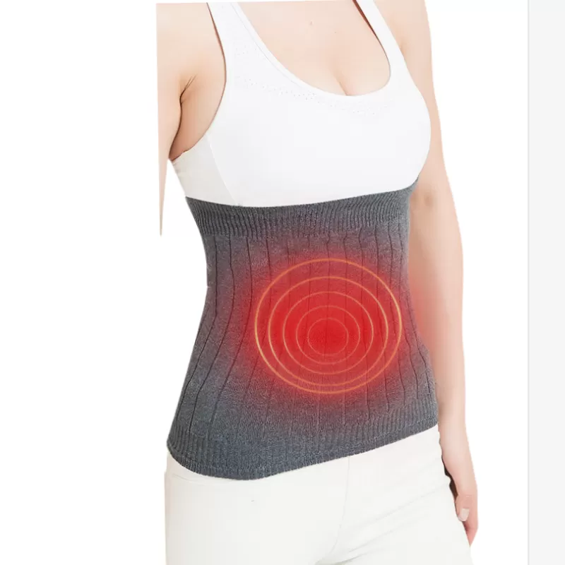 INF Midjestödsbälte i dubbla lager i ull för vintervärme M