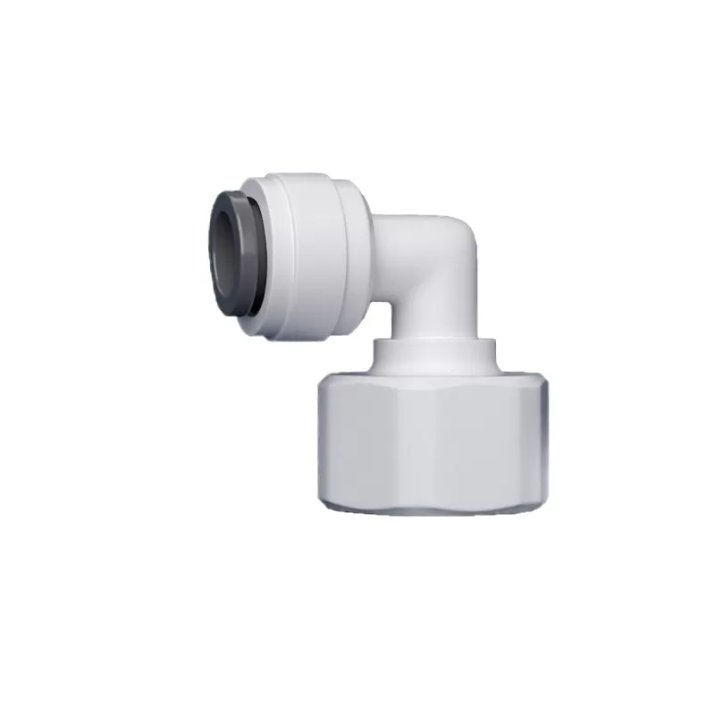 INF 10 st snabbkopplingsset - 1/2" invändig gänga till 3/8" armbågssnabbkoppling (grå klo)