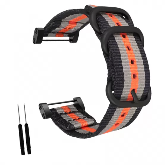 INF SUUNTO Core Expedition Series klockarmband i nylon Grå+orange
