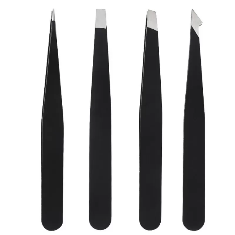 INF Ögonbrynspincett i Rostfritt Stål - 4 delar