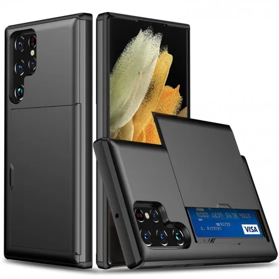 INF Plånboksfodral Samsung S8 - Skal med Kortfack & RFID-Skydd Samsung Galaxy S9 Plus