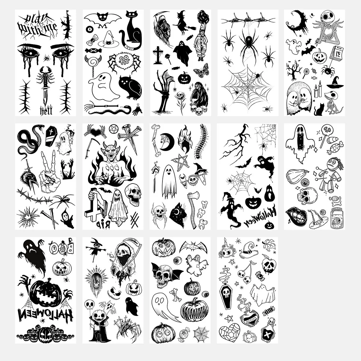 INF 14-delat temporärt tatueringsset