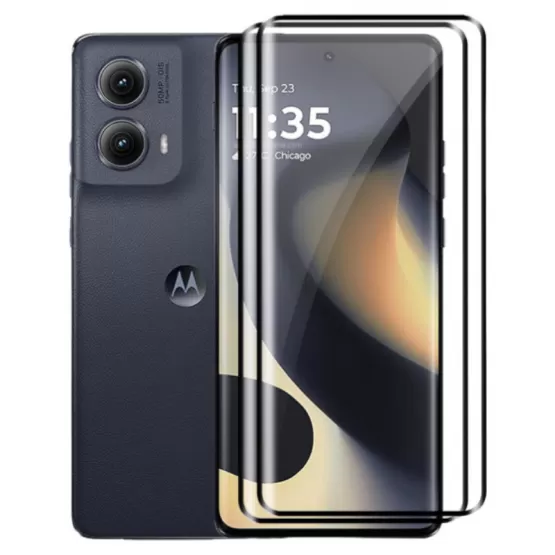 INF 2-pack Kompatibelt med Motorola Moto X50 Ultra Skärmskydd i Härdat Glas med Full Lim och HD-Klarhet Motorola Moto X50 Ultra