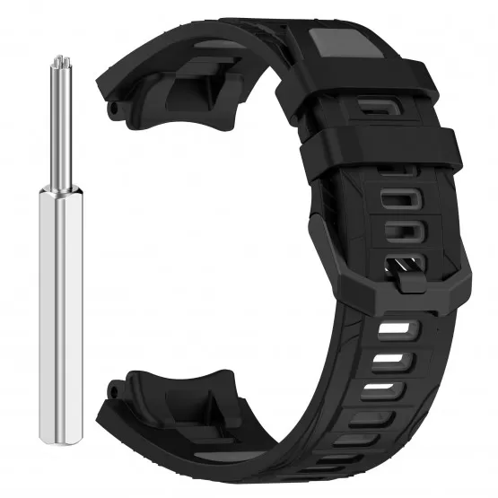 INF Amazfit T-REX 3 Silikonarmband Svart+grå