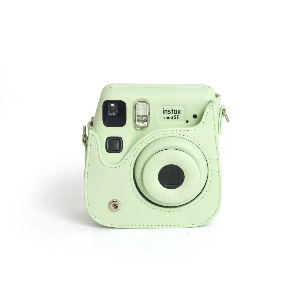 INF Vintage PU-läderkameraväska för Instax Mini SE/7+