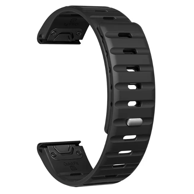 INF Magnetiskt klockarmband i silikon för Garmin Fenix 8/7X/Epix 26 mm