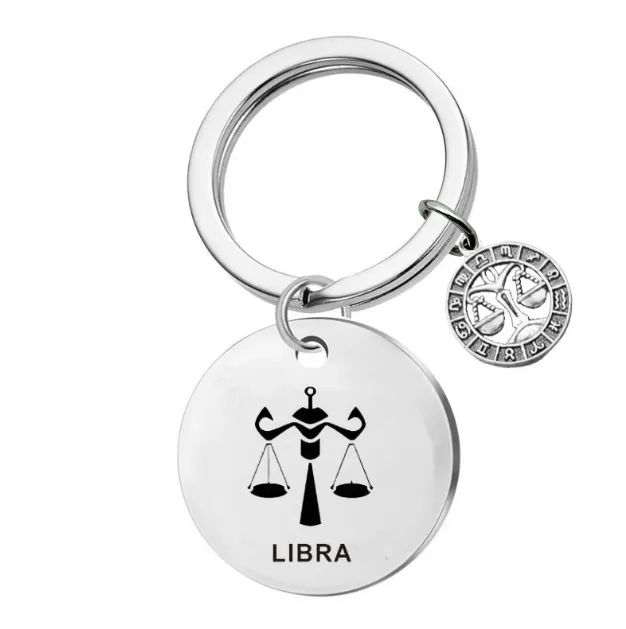INF Zodiac Nyckelring i rostfritt stål - Snygg & personlig