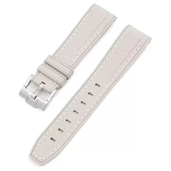 INF Silikonarmband för Moonswatch Swatch Vit