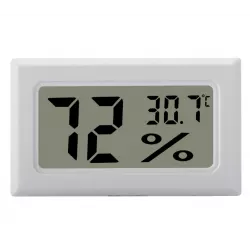 Mini LCD Hygrometer / Termometer Vit Mini LCD Hygrometer / Termometer Vit