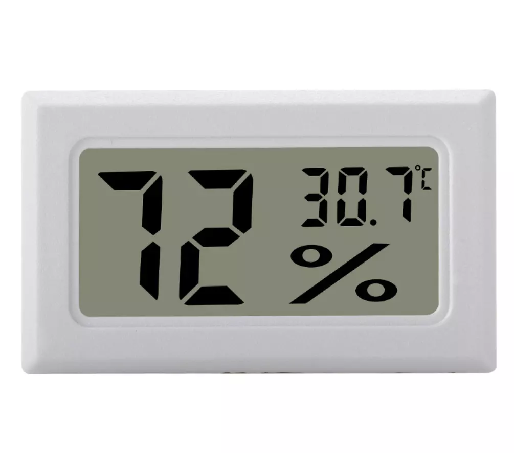 INF Mini LCD Hygrometer / Termometer Vit 1-pack