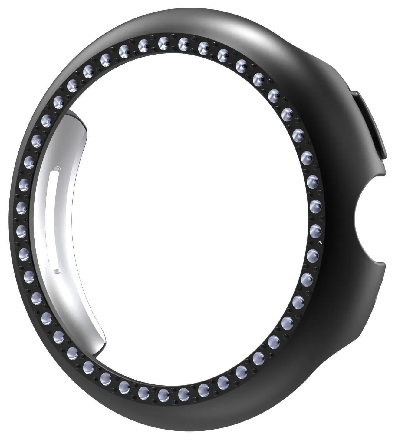 INF Google Pixel Watch 3-fodral, PC & Rhinestone-skyddsfodral Svart 41 mm