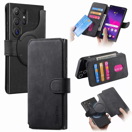 INF Svart Plånboksfodral kompatibelt med Samsung A41 - Magnetisk, Stötsäkert & RFID-skydd Samsung Galaxy A41