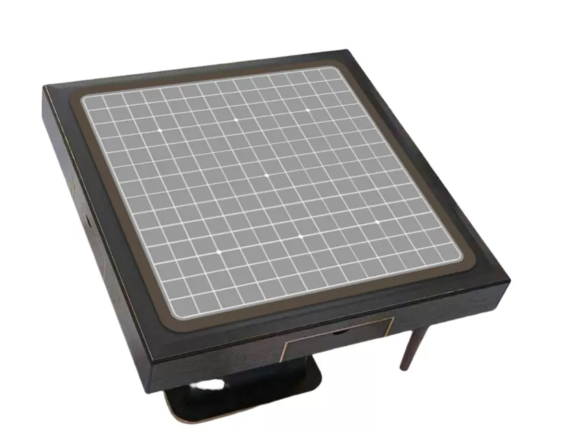 INF Tyst och halkfri spelmatta för bordsspel Grå