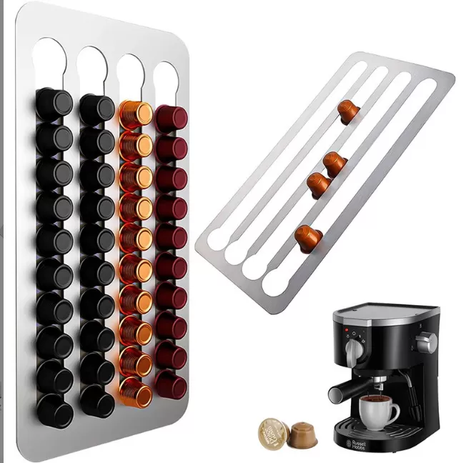 INF Hållare i Rostfritt Stål för Nespresso-Kapslar