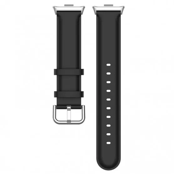INF Klockarmband i Läder för Xiaomi Smart Band 9 Pro Svart