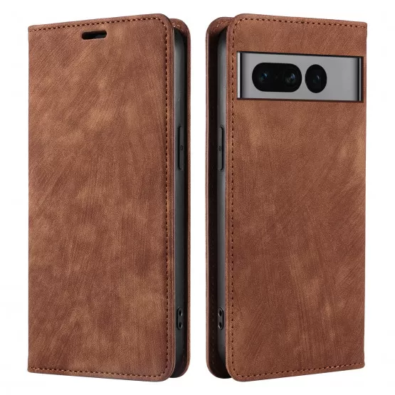 INF Magnetisk Läderfodral för Google Pixel 8 Pro Brun