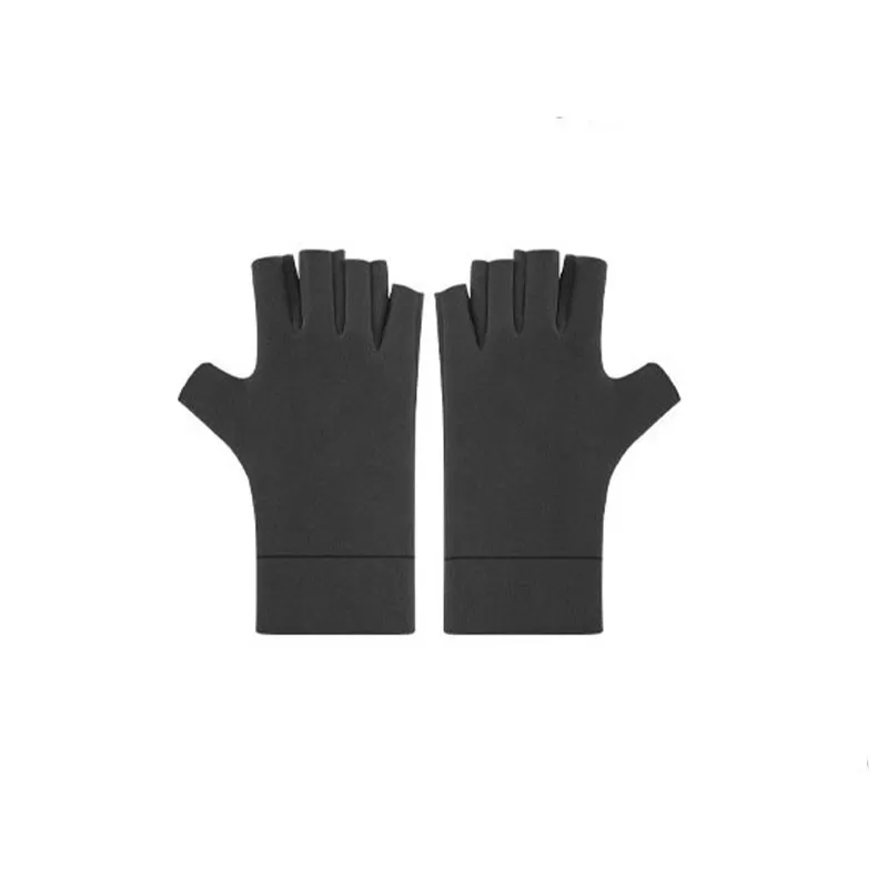 INF Termiska plyschfodrade femfingerhandskar Svart