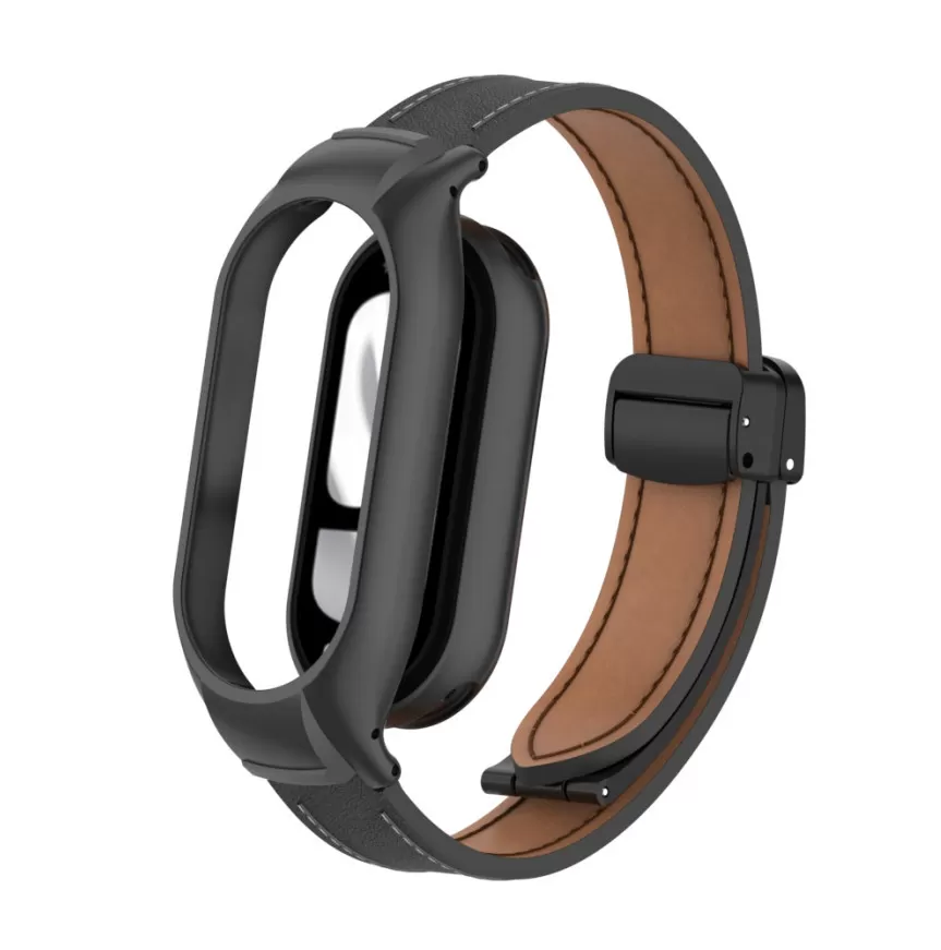 INF PU-läderarmband för Xiaomi M3456 med metallspänne