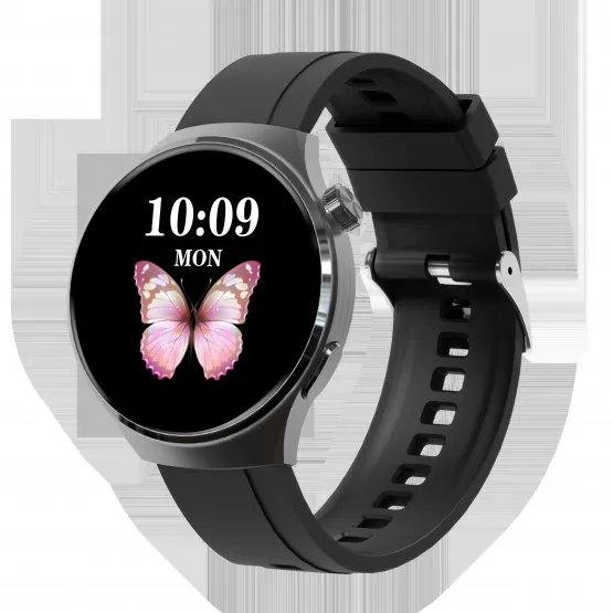 INF Smart klocka med 3D Dynamic Dial och Fitness Tracking Mörkgrå