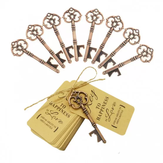 INF Vintage koppar presentetiketter med snöre 8-pack