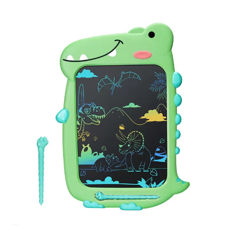 INF 10-tums LCD-skrivplatta, exklusiv design för grön dinosaurie Grön