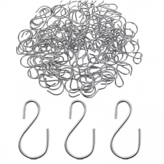 INF 50 Pack Christmas Light Clips Silver Outdoor String Light Clips S