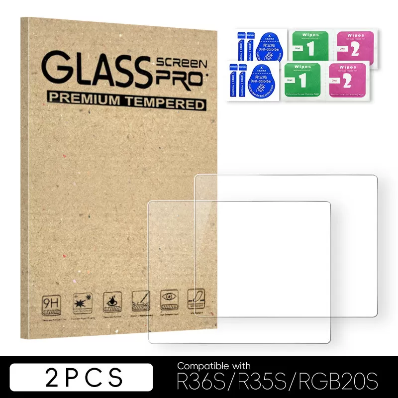 INF 2-pack skärmskydd i härdat glas för R36S/R35S/RGB20S