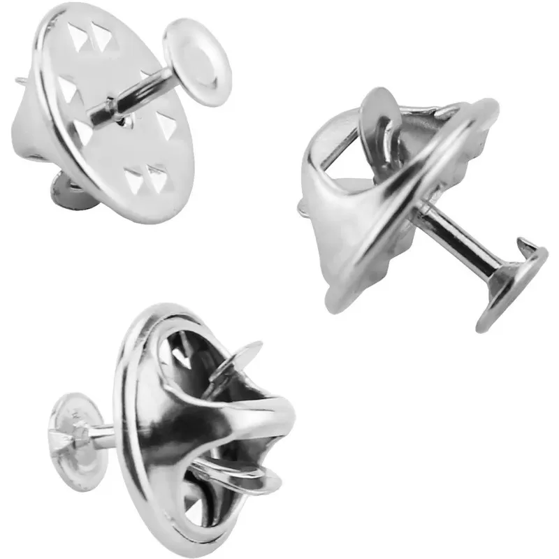 INF Brosch-Nålar med Lås för Smyckestillverkning, 100-pack Silver