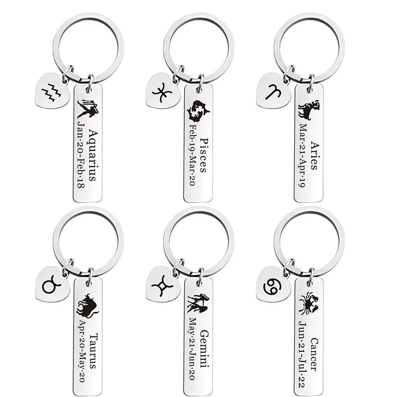 INF Nyckelkedja i 6 delar i rostfritt stål model 2